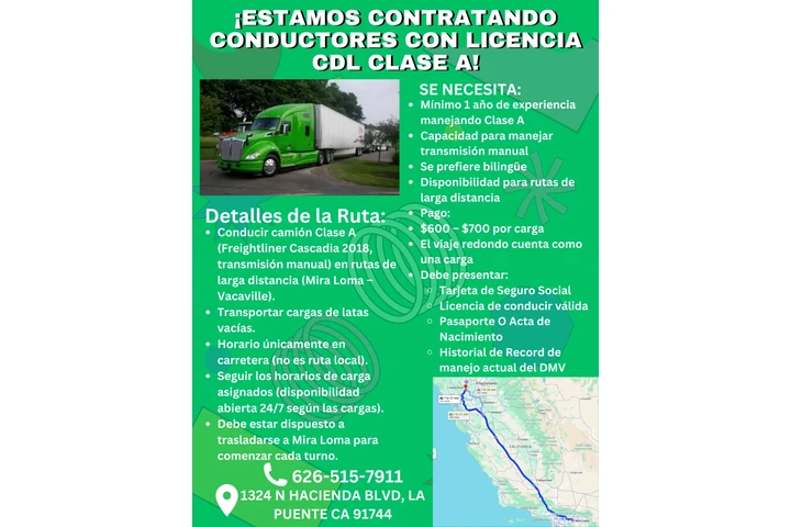 CHOFER DE CAMINOETA CLASE A image 1