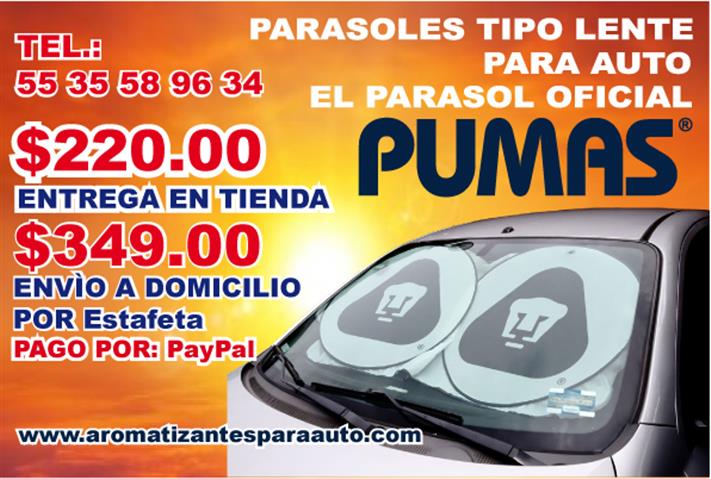 $1 : PARASOLES PARA AUTO pumas image 5