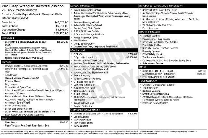 $38000 : Jeep Wrangler Unlimited 2021 image 5