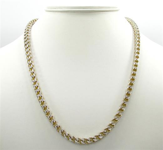 $11000 : Gold Two Tone Franco Chain image 3