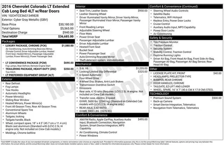 $20990 : Chevrolet Colorado 2016 4x4 image 4