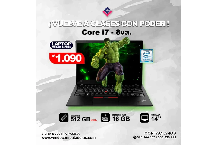 Laptop Lenovo - Core i7 - 8va. image 3