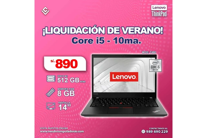 Laptop Intel Core i5 10ma. image 1