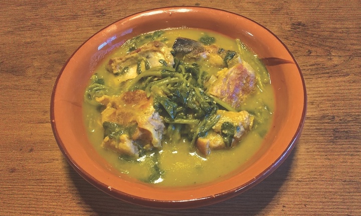 Carne de puerco con verdolagas
