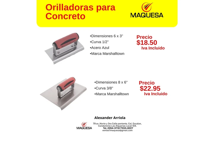 $23 : Orilladoras para concreto image 1