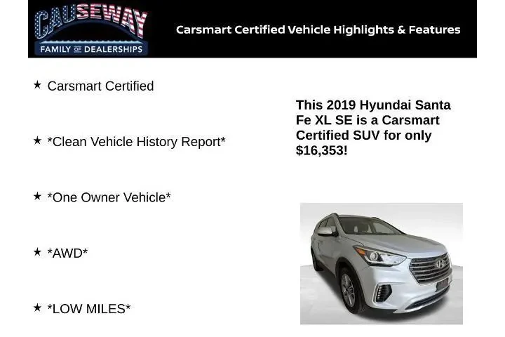 $16353 : Hyundai SANTA FE XL 2019 AWD image 2