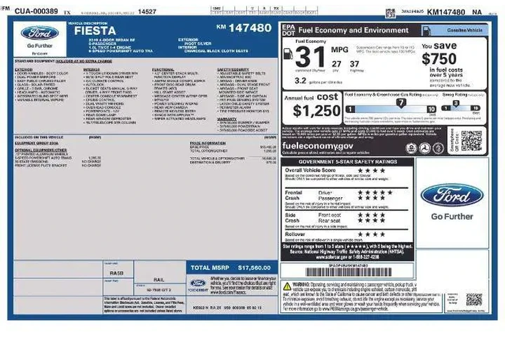$12988 : Ford Fiesta 2019 SE 4dr Seda image 5