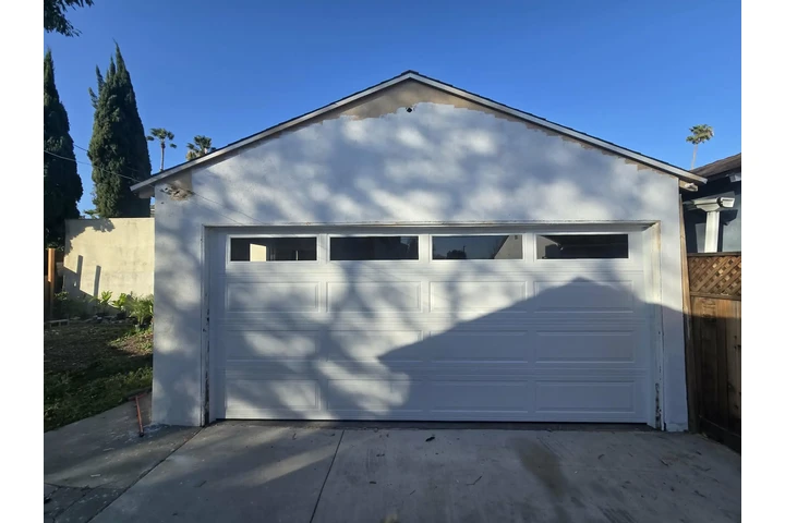 White Basic Rollup garage door image 1