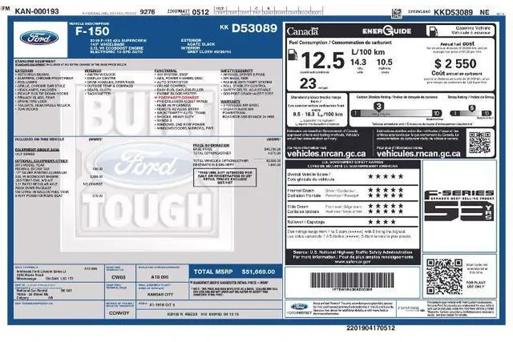 $29367 : Ford F-150 2019 4x4 XL 4dr S image 3