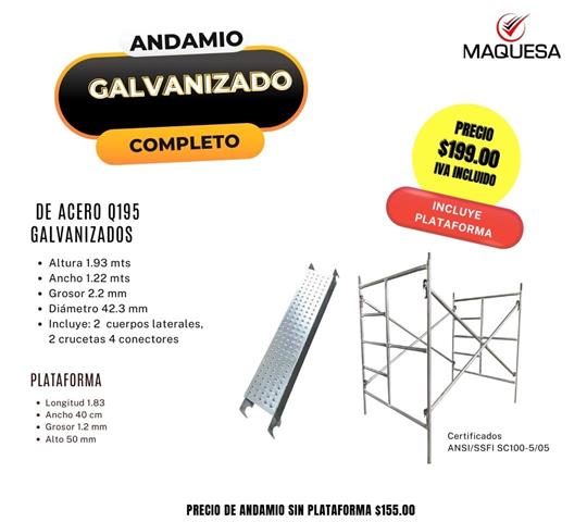 $199 : Andamios Galvanizados. image 1