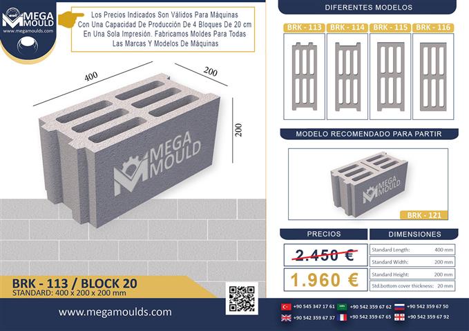 $2320 : MOLDE PARA BLOQUES image 3