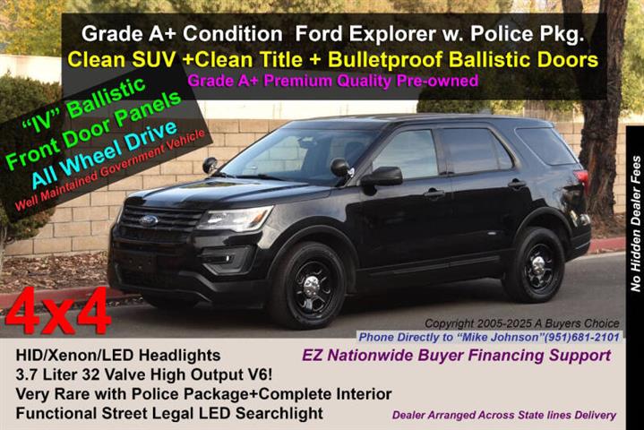 $10999 : 2018 Explorer Police Intercep image 1