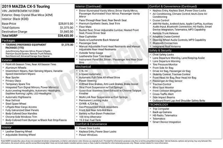 $18998 : Mazda CX-5 2019 AWD Touring image 5