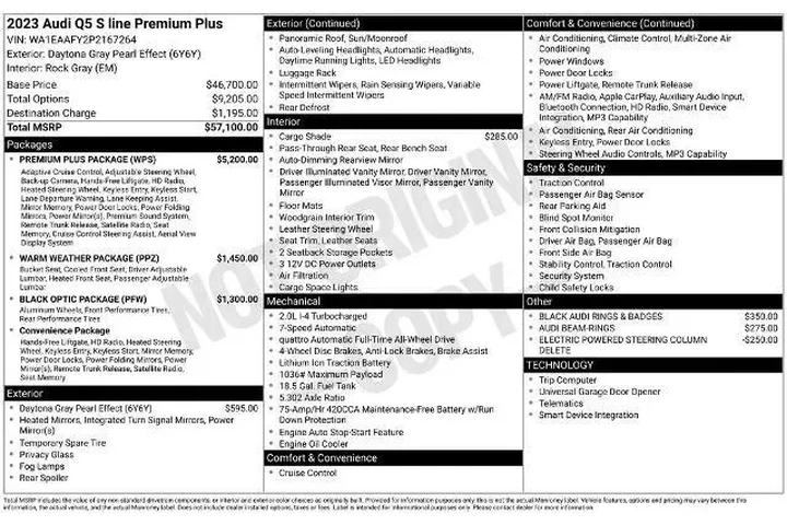 $31055 : Audi Q5 2023 AWD quattro S l image 3