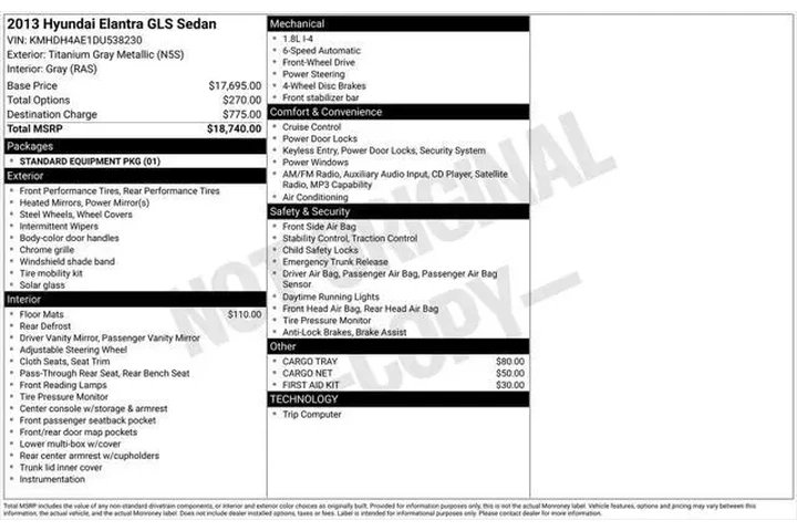 $5499 : Hyundai ELANTRA 2013 GLS 4dr image 5