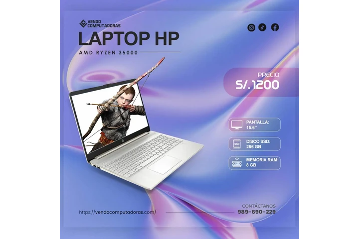 $1200 : Laptop lista para trabajar image 1