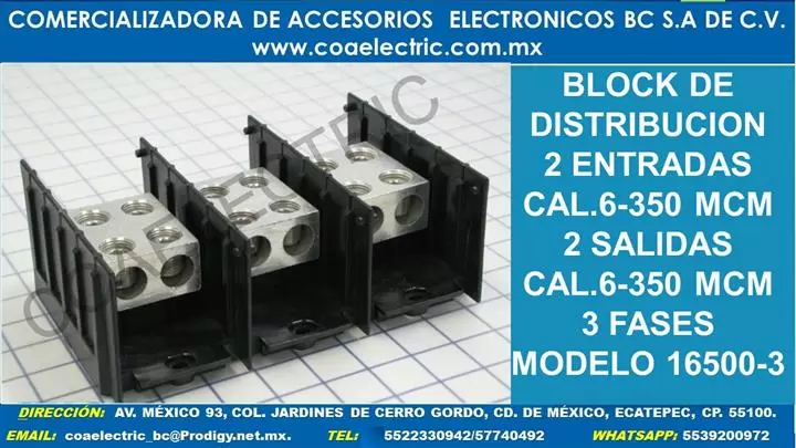 BLOCK DE DISTRIBUCION TRIFASIC image 6