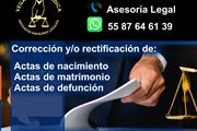 CORRECCION DE ACTAS 5587646139 en Cuautitlan Izcalli