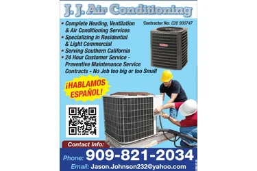 J.J AIR & HEATING SVCS en San Bernardino