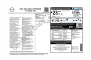 $19638 : Nissan Pathfinder 2020 Plati thumbnail