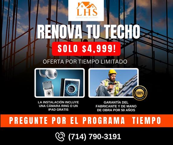 ¡Techo nuevo por solo $4,999! image 1