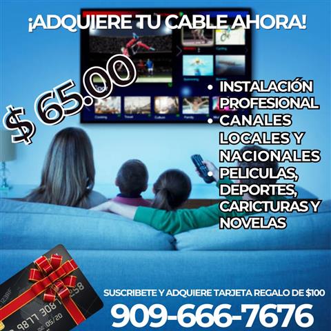 SERVICIO DE CABLE EN PROMO image 1