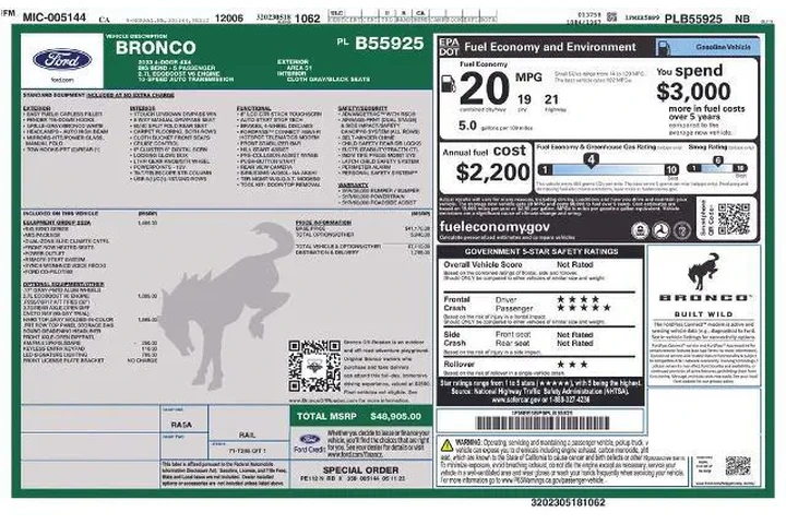 $39123 : Ford Bronco 2023 4x4 Big Ben image 3