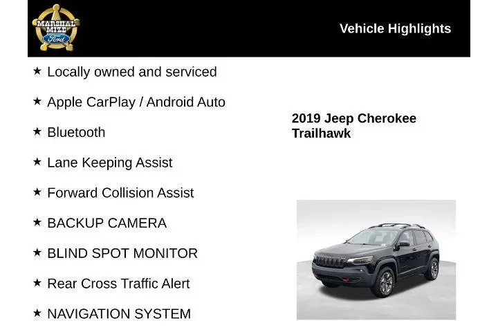 $14631 : Jeep Cherokee 2019 4x4 Trail image 2