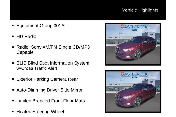 $10498 : Ford Taurus 2015 AWD Limited image 5