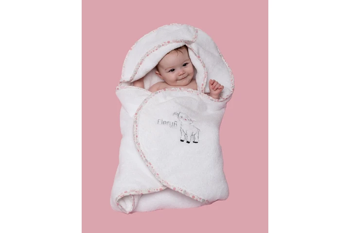 $184.95 : Buy Pink Hooded Baby Towel image 1