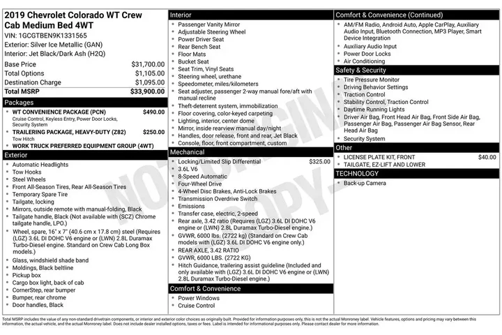 $21190 : Chevrolet Colorado 2019 4x4 image 4