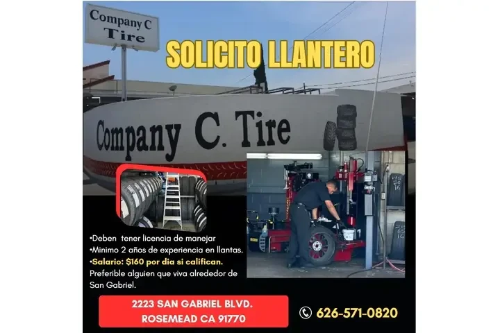 LLANTERO-$160/dia si califican image 1
