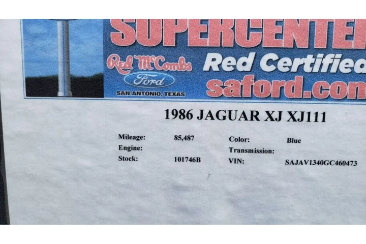 $3995 : 1986 JAGUAR XJ-SERIES1986 JAG image 4