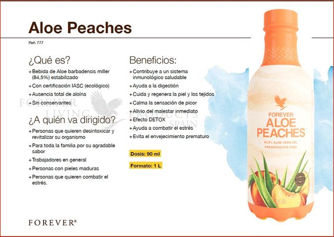 Aloe para beber con melocotón image 1