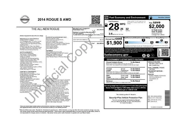 $8255 : Nissan Rogue 2014 AWD S 4dr image 2