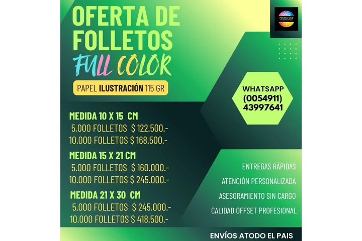 Folletos Volantes Full Color image 3