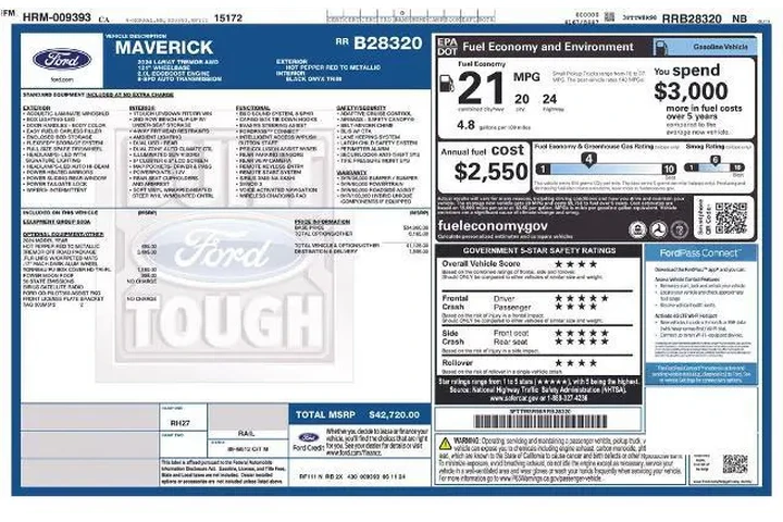 $36504 : Ford Maverick 2024 AWD Laria image 3