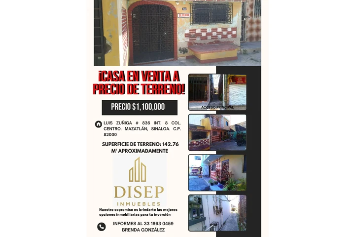 $1100000 : CASA A PRECIO DE TERRENO image 1