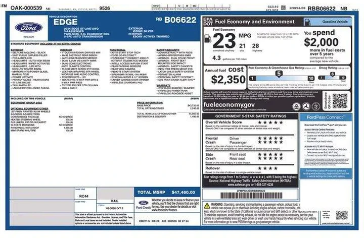 $32995 : Ford Edge 2024 AWD SEL 4dr S image 9
