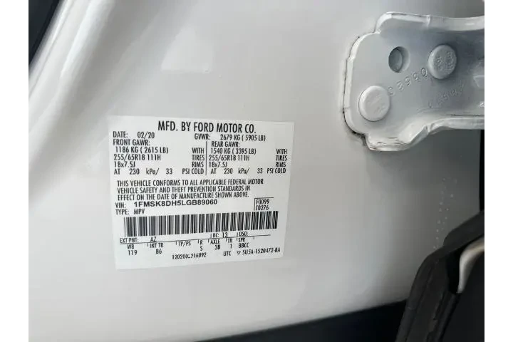 $24283 : Ford Explorer 2020 AWD XLT 4 image 10