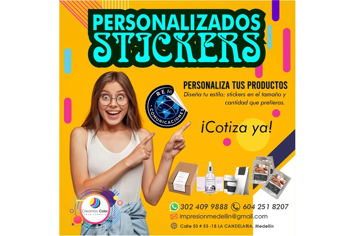 STICKERS PREMIUM PERSONALIZADO image 1