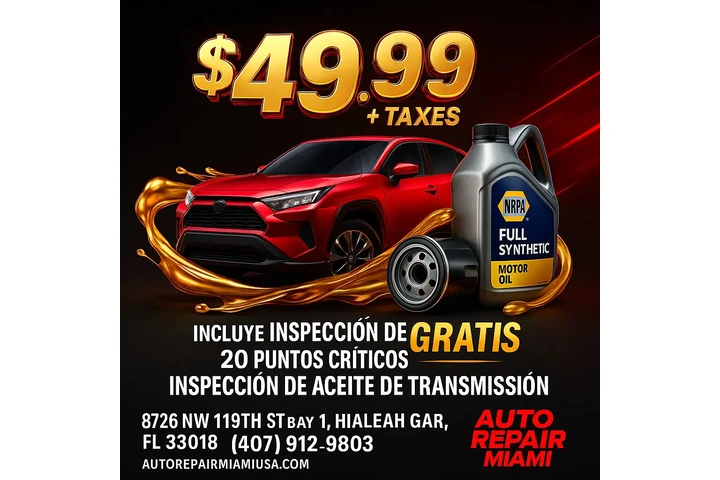 🚗 Cambio de aceite en Miami image 1