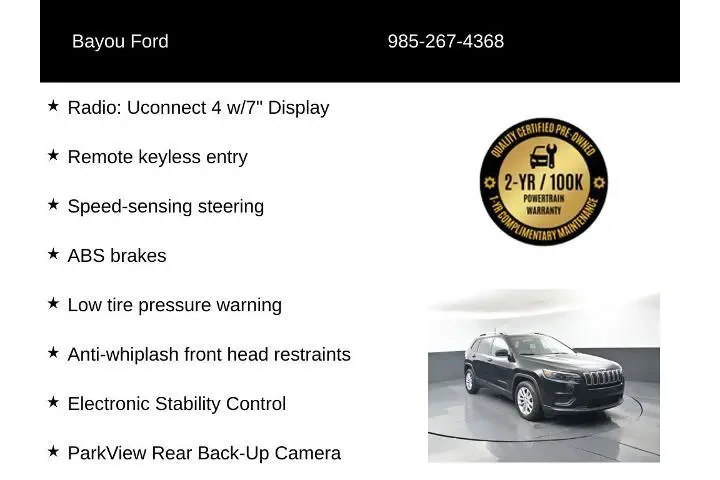 $18995 : Jeep Cherokee 2021 Latitude image 8