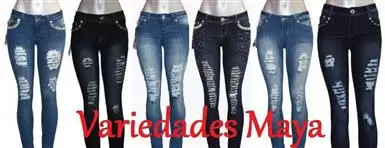 JEANS ESTILO ROTO POR MAYOREO image 1