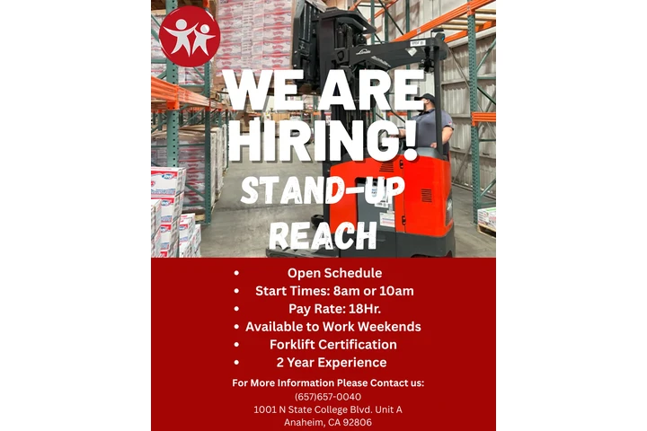 Hiring Stand-up Reach!!!!!!!!! image 1