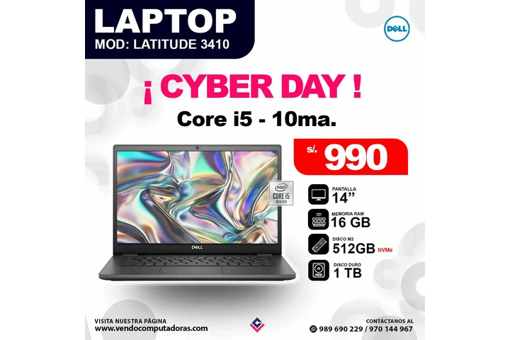 Laptop Latitude 3410 image 1