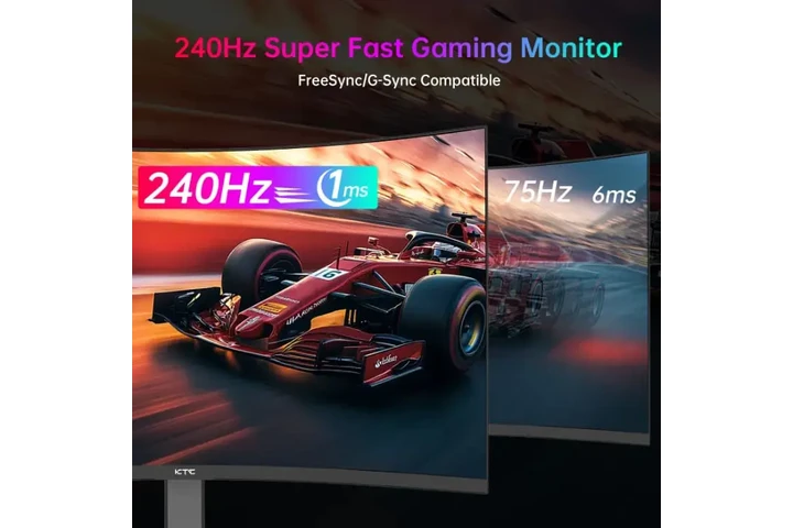KTC & GEEKOM 32 Inch Curved Ga image 2