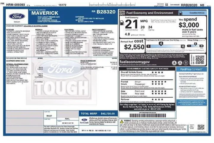 $36504 : Ford Maverick 2024 AWD Laria image 5