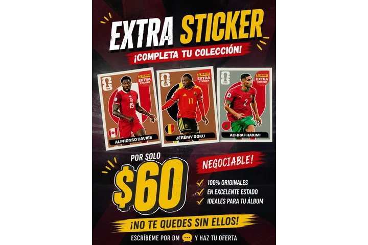 $60 : Extras stickers del mundial image 1