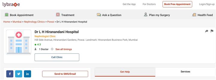 Hiranandani Hospital Kidney image 1